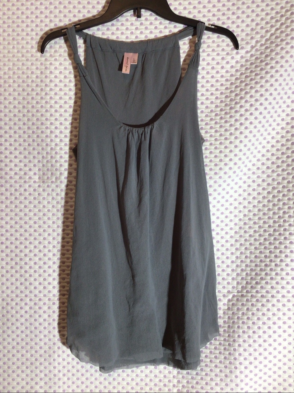 Sweet Pea Gray Tank Top